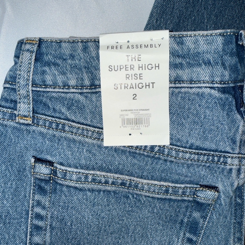 Blue High Rise Jeans for Effortless Style - Picture 3 of 8